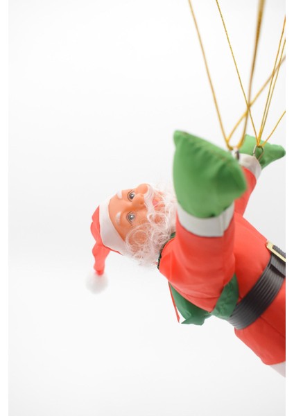 Premium Parşütlü Noel Baba Yılbaşı Süs