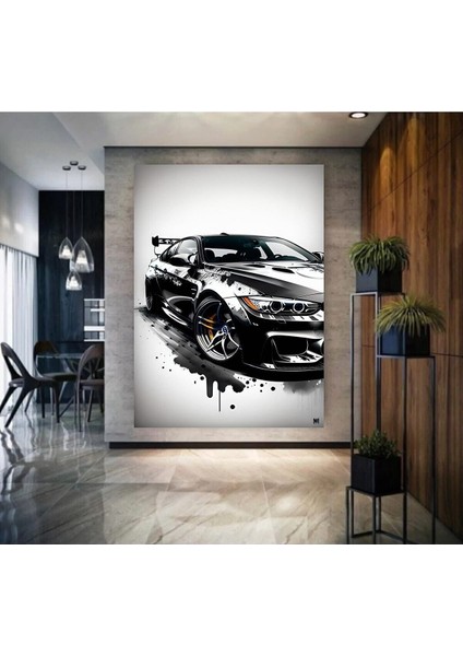 Bmw Spor Otomobil Hd Kanvas Tablo /009-E