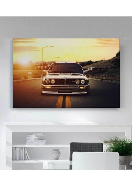 Bmw Araba Kanvas Tablo Oturma Odası Ev Ofis Çalışma Dekor