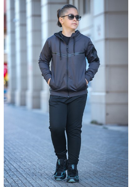 Erkek Çocuk Dalgıç Kumaş Eşofman Takımı ESF.0060