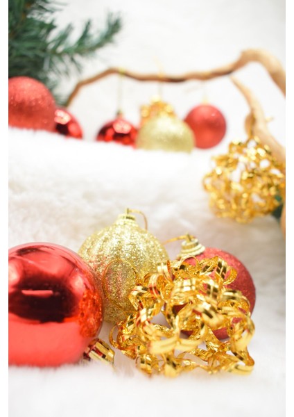 Premium Collection 12lı New Ev Yılbaşı Süs 5 cm modelleri