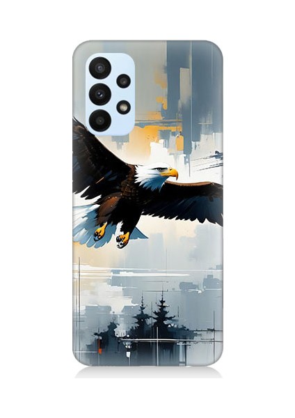Samsung Galaxy A33 Uyumlu Uçan Kartal Desenli Silikon Kılıf