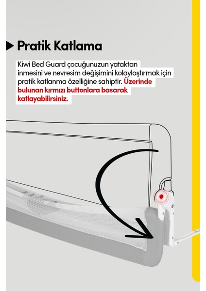 Çocuk Yatak Bariyeri ve Yatak Korkuluğu, Ekstra Dolgulu Kumaş, Bed Guard Bebek Yatak Bariyeri - Beyaz Little Prince fiyatları