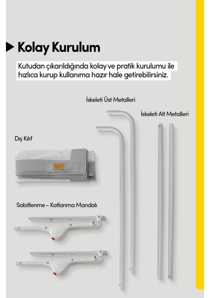 Çocuk Yatak Bariyeri ve Yatak Korkuluğu, Ekstra Dolgulu Kumaş, Bed Guard Bebek Yatak Bariyeri - Beyaz Little Prince modelleri