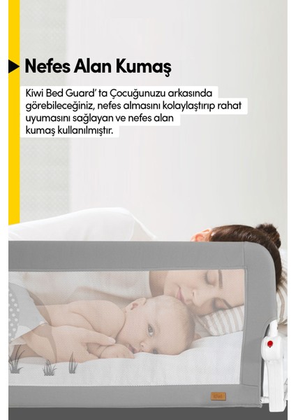 Çocuk Yatak Bariyeri ve Yatak Korkuluğu, Ekstra Dolgulu Kumaş, Bed Guard Bebek Yatak Bariyeri - Beyaz Little Prince fırsatları