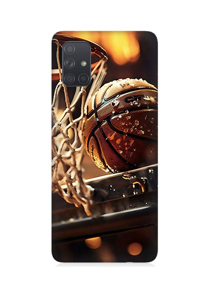 Samsung Galaxy A51 Uyumlu Uzay Iskeleti Desenli Silikon Kılıf