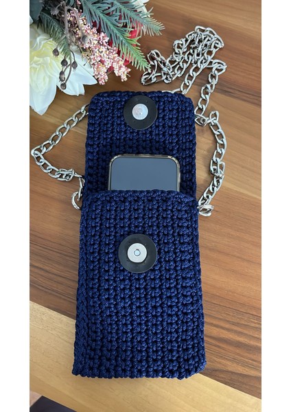 Lacivert Telefon Çantası Zincir Askılı Kadın Omuz Çantası fiyatları