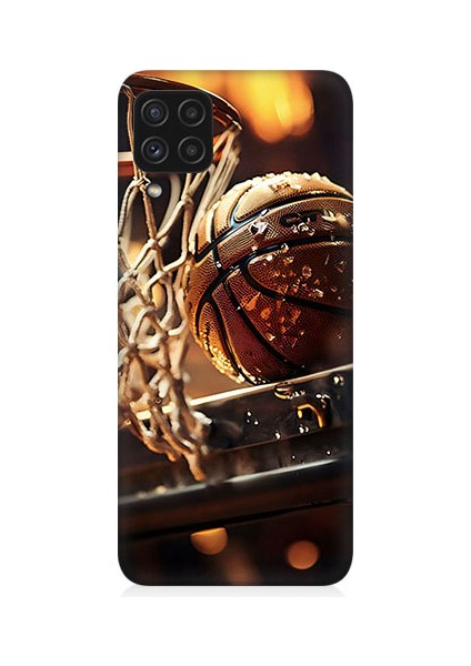 Samsung Galaxy A22 Uyumlu Uzay Iskeleti Desenli Silikon Kılıf