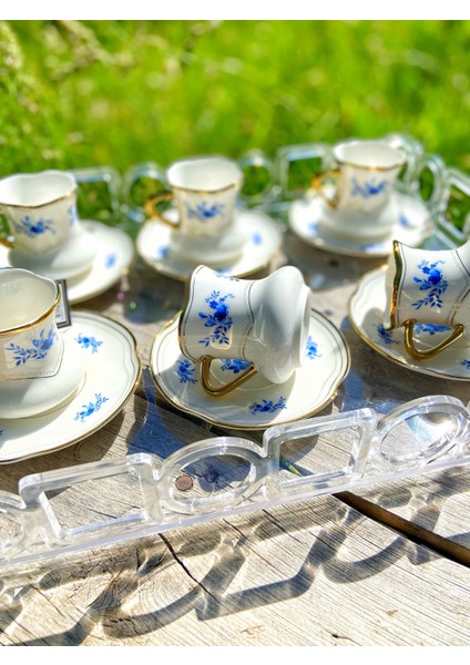 Acar Jasmine Zarif Çiçekli Model Türk Kahvesi Fincan Seti fiyatları