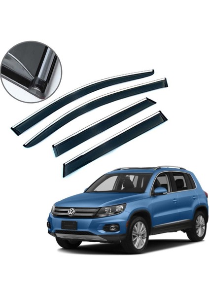 Volkswagen Tiguan Krom Çıtalı Cam Rüzgarlığı 2010-2015