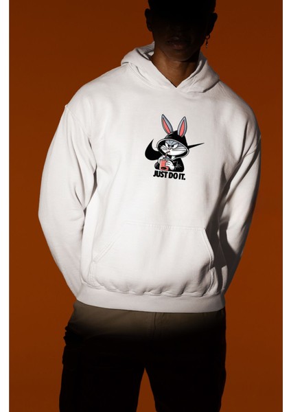 Bugs Bunny 3 Ip Kalın Kumaş Oversize Sweatshirt Hoodie