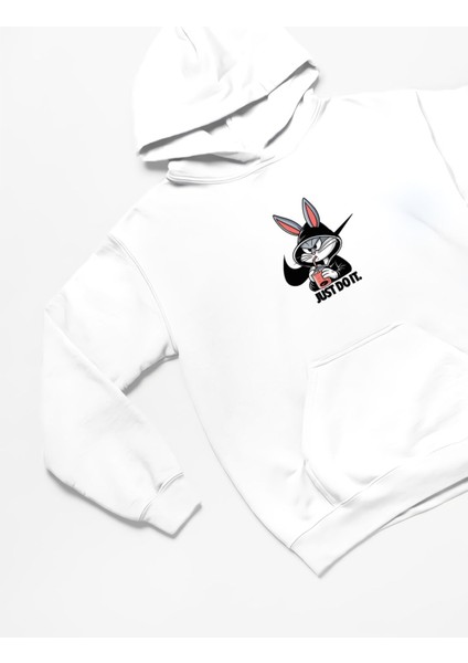 Bugs Bunny 3 Ip Kalın Kumaş Oversize Sweatshirt Hoodie