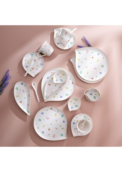 Daisy Porselen 32 Parça 6 Kişilik Kahvaltı Takımı