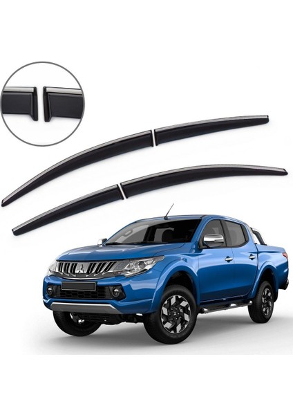Mitsubishi L200 Triton Krom Çıtalı Cam Rüzgarlığı 2016-2019