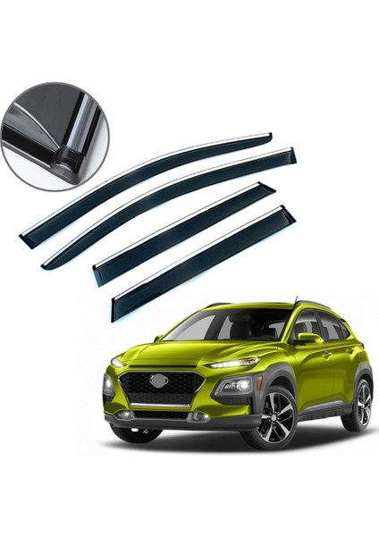 Hyundai Kona Krom Çıtalı Cam Rüzgarlığı 2015-2020