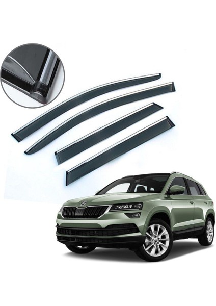 Skoda Karoq Krom Çıtalı Cam Rüzgarlığı 2018 Sonrası