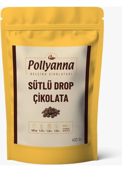 Sütlü Belçika Drop Çikolata (0,4 Kg)