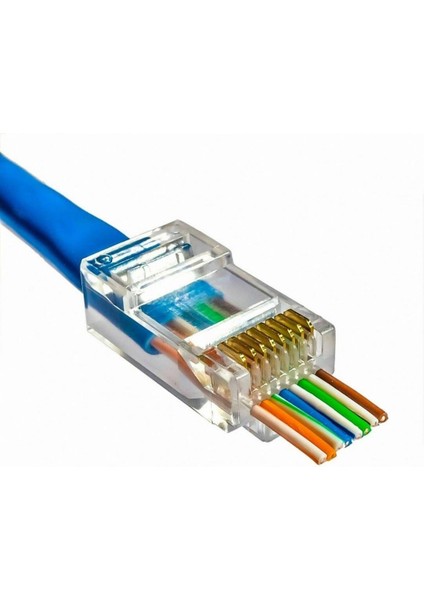 PM-18439 Ez Yeni Nesil RJ45 Cat5/cat6 8p/8c Açık Uçlu Soket (100LÜK Paket)