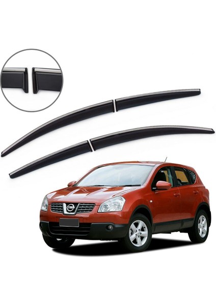 Nissan Qashqai Krom Çıtalı Cam Rüzgarlığı 2007-2014