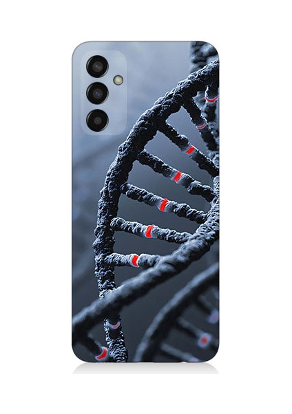 Samsung Galaxy M13 Uyumlu Dna Sarmalı Desenli Silikon Kılıf