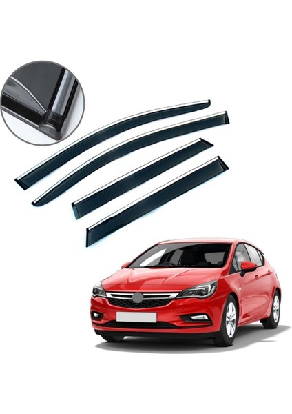 Opel Astra K Krom Çıtalı Cam Rüzgarlığı 2016-2020