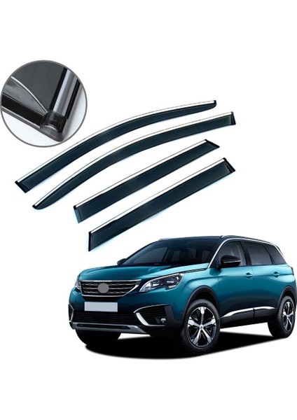 Peugeot 5008 Krom Çıtalı Cam Rüzgarlığı 2018-2021
