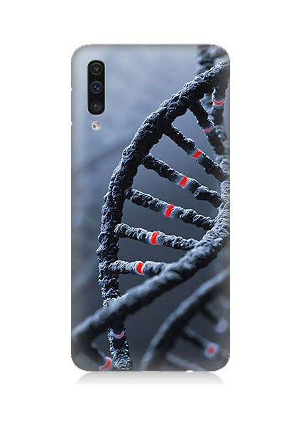 Samsung Galaxy A50 Uyumlu Dna Sarmalı Desenli Silikon Kılıf