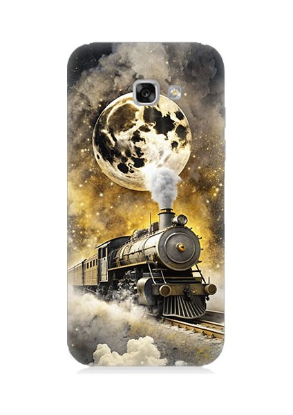 Samsung Galaxy A3 2017 Uyumlu Buharlı Tren Desenli Silikon Kılıf