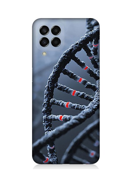 Samsung Galaxy M33 Uyumlu Dna Sarmalı Desenli Silikon Kılıf