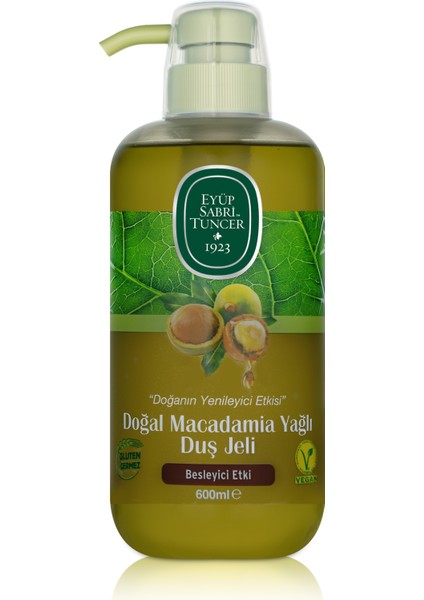 Eyüp Sabri Tuncer  Doğal Macadamia Yağlı Duş Jeli 600 Ml Pet Şişe