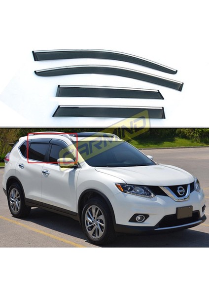 Nissan X-Trail Krom Çıtalı Cam Rüzgarlığı 2014-2018