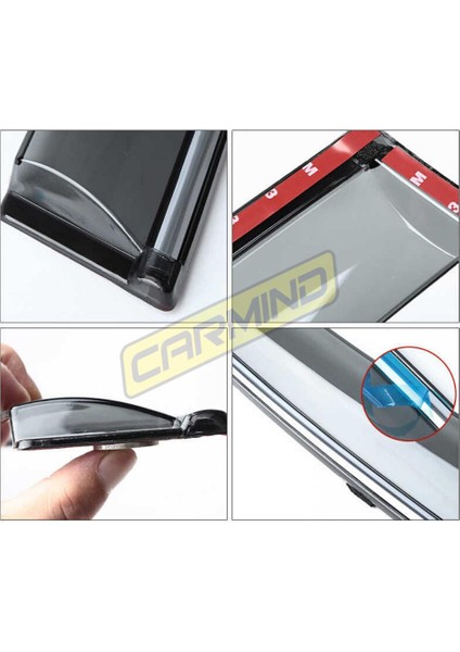 Nissan X-Trail Krom Çıtalı Cam Rüzgarlığı 2014-2018 modelleri