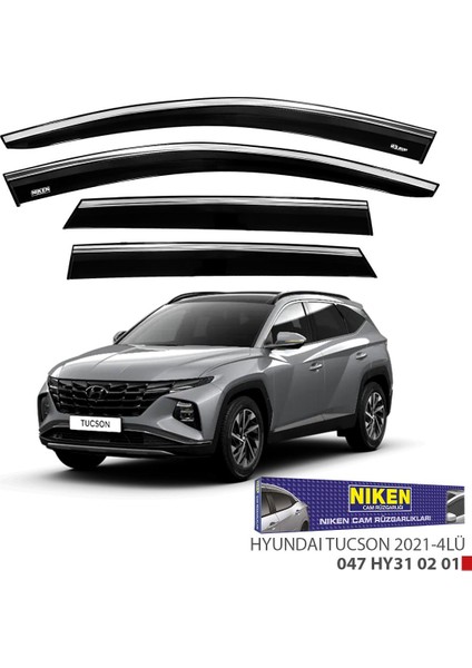 Hyundai Tucson Krom Çıtalı Cam Rüzgarlığı 2021-