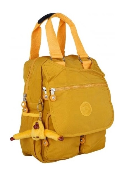 Unisex Kırmızı Iki Fonksiyonlu Ultra Hafif Su Geçirmez Sırt ve El Çantası