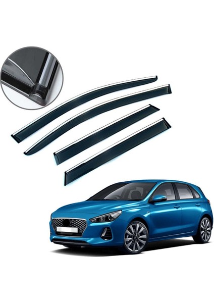 Hyundai I30 Krom Çıtalı Cam Rüzgarlığı 2018-2020
