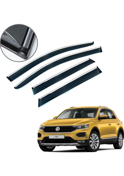 Volkswagen T-Roc Krom Çıtalı Cam Rüzgarlığı 2019-