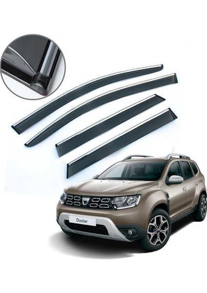 Dacia Duster Krom Çıtalı Cam Rüzgarlığı 2018 Sonrası