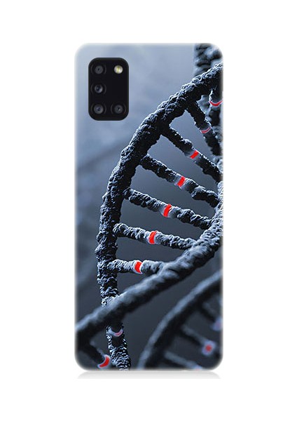 Samsung Galaxy A31 Uyumlu Dna Sarmalı Desenli Silikon Kılıf