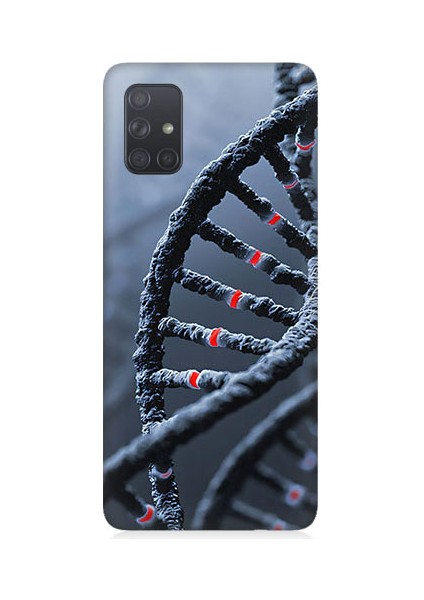Samsung Galaxy A51 Uyumlu Dna Sarmalı Desenli Silikon Kılıf