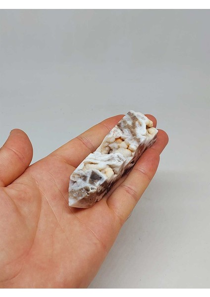 Kalsedon & Akik Druze Taşı Koleksiyonluk Piramit Uçlu (52980)