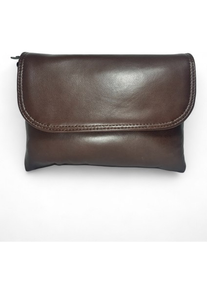 Hakiki Deri Soft Kapaklı Kahverengi Tek Askılı El Çantası-Kol Çantası-Omuz Çantası indirimleri