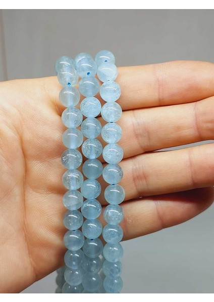 Akuamarin Taşı Dizi 8mm (54344)