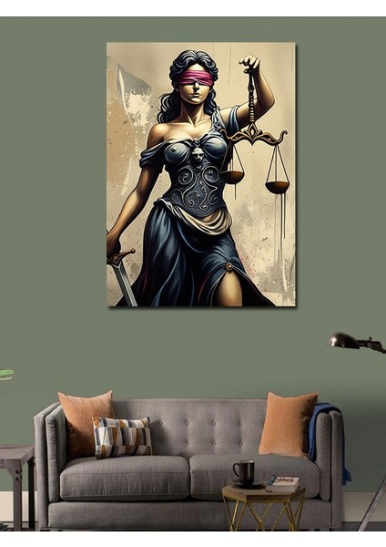 Kanvas Tablo Adalet Tanrıçası Heykeli modelleri