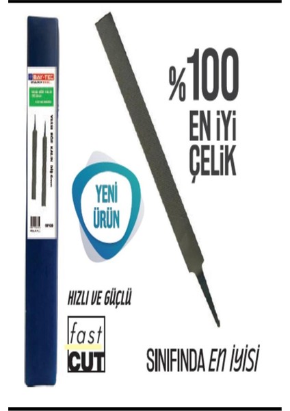 Yassı Eğe Kalın Diş 8 mm MK0930 6'lı