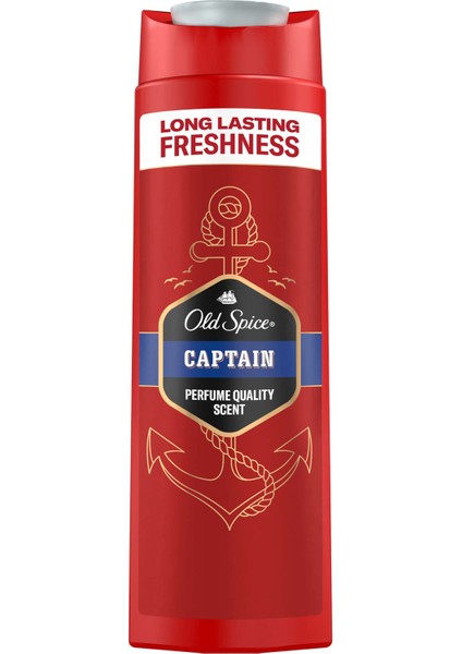 Old Spice Captain Erkek Duş Jeli ve Şampuan 400 ml