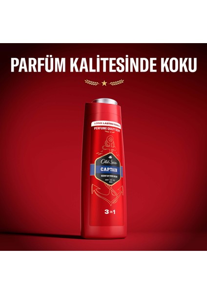 Old Spice Captain Erkek Duş Jeli ve Şampuan 400 ml