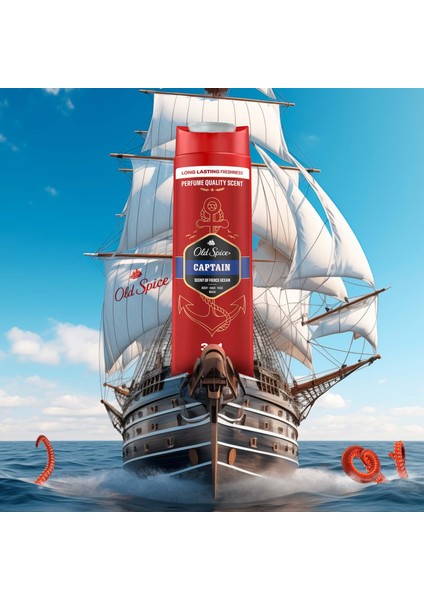 Old Spice Captain Erkek Duş Jeli ve Şampuan 400 ml