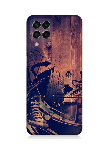 Samsung Galaxy M33 Uyumlu Karanlık Tiyatro Desenli Silikon Kılıf