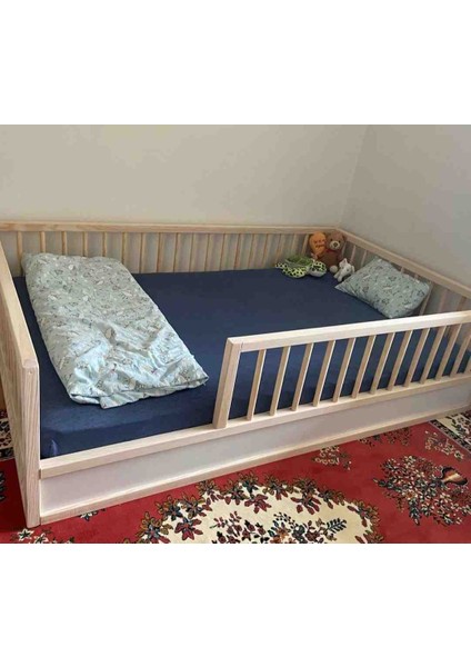 Srkyhome Consept Montessori Bebek ve Çocuk Karyolası Doğal Ahşap Yatak modelleri