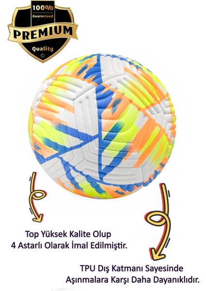 Ala Store Futbol Topu 3lü Set Profesyonel Halı Saha Topu Dikişli Top Kaliteli Futbol Topu